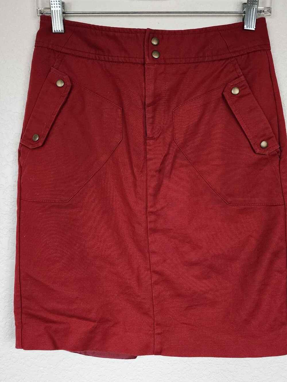 Worthington Red Cotton Blend Skirt Size 4